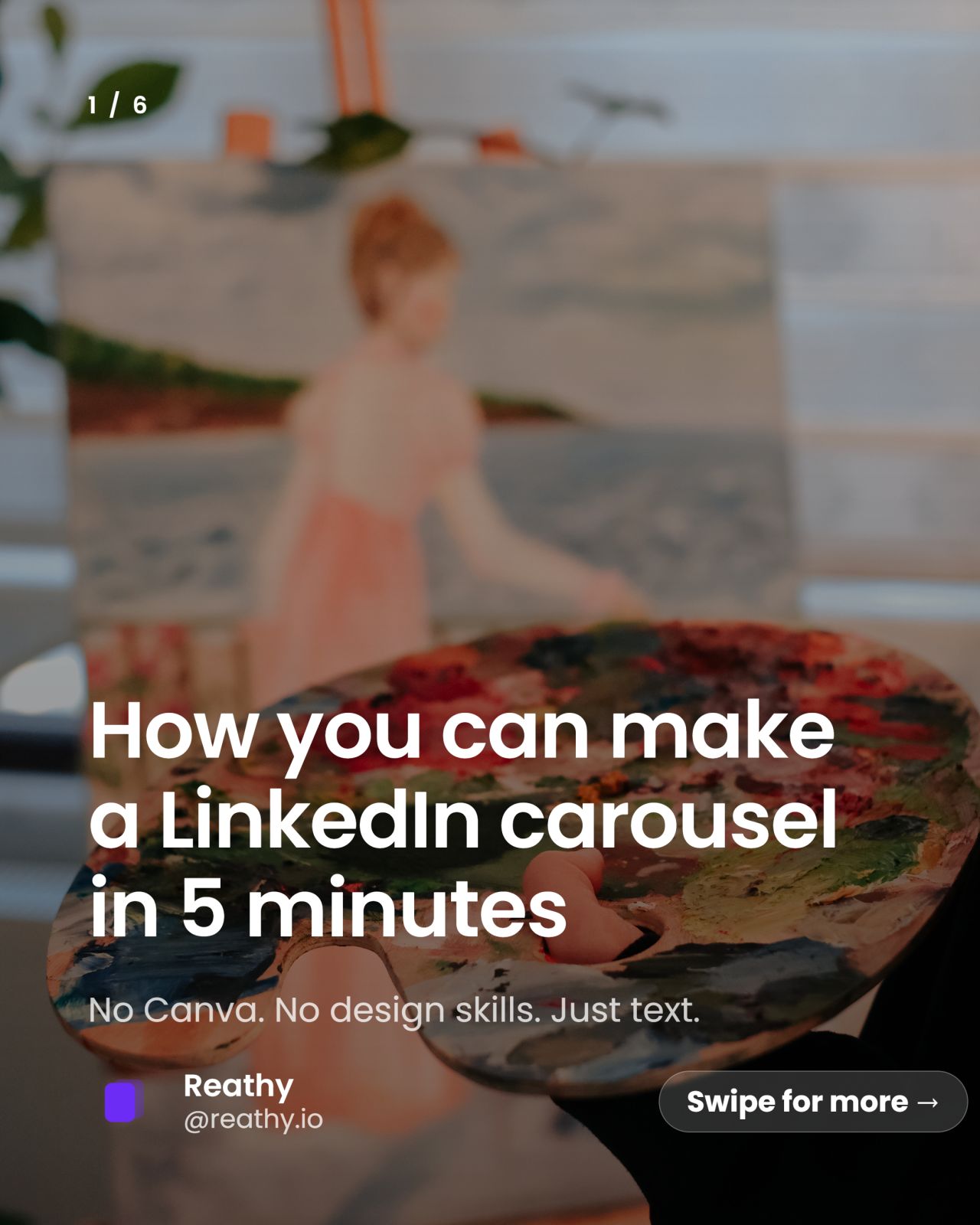 Carousel cover made with Reathy